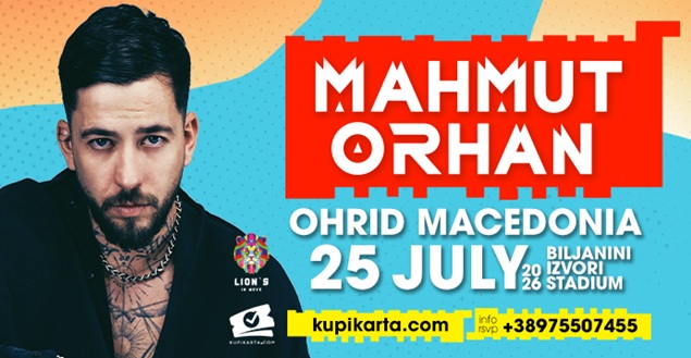 Mahmut Orhan на 25 јули на стадионот „Билјанини извори“во Охрид